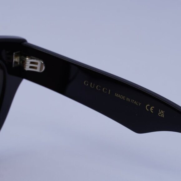 Gucci GG0957S 003 Sunglasses Black Cat Eye Frame, Brown Lenses main image 5